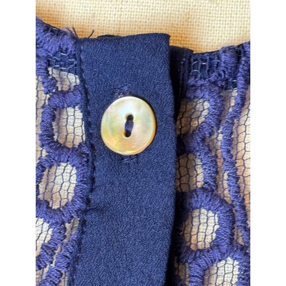 Jen's Pirate Booty Free People Dress Women Small Purple Crochet Lace El Sol Mini - Picture 9 of 11